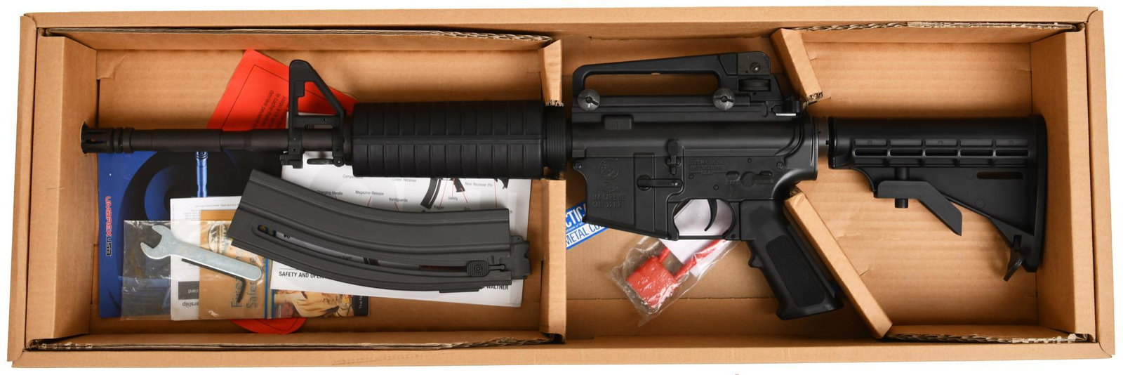 Colt M4 Carbine 22 Long Rifle Semi Auto Rifle #: New in box w/ papers. 1 mag.