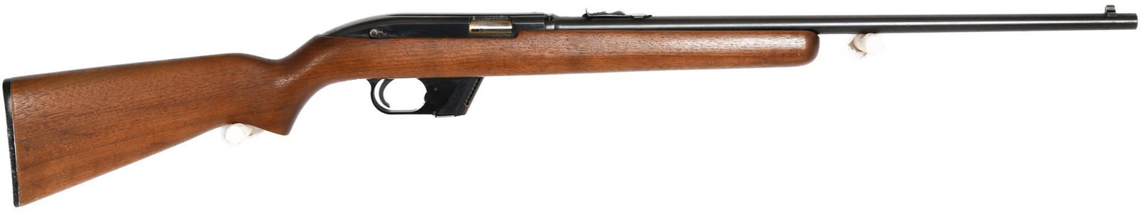 Winchester Model 77 Clip Fed .22 Caliber Semi Auto: 70% blue. Magazine does not seem to fit right, it is correct for the gun.