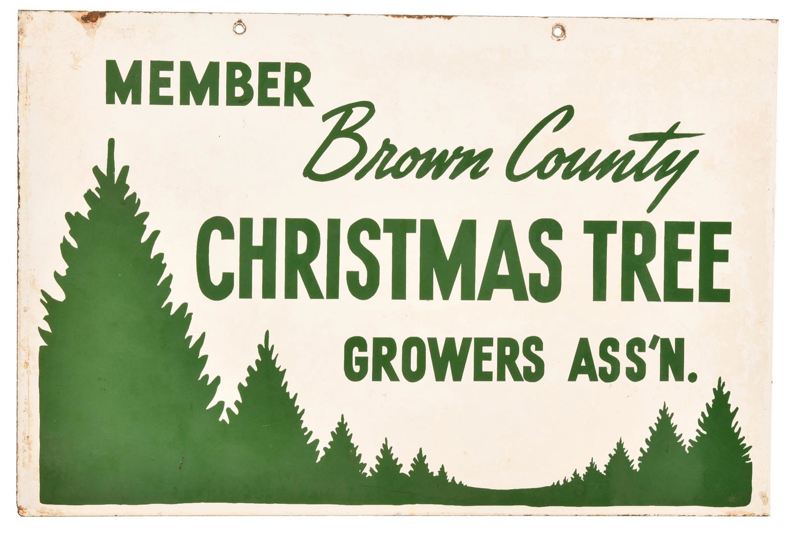 Member Brown County Christmas Tree Growers Porcelain (1 of 2)
