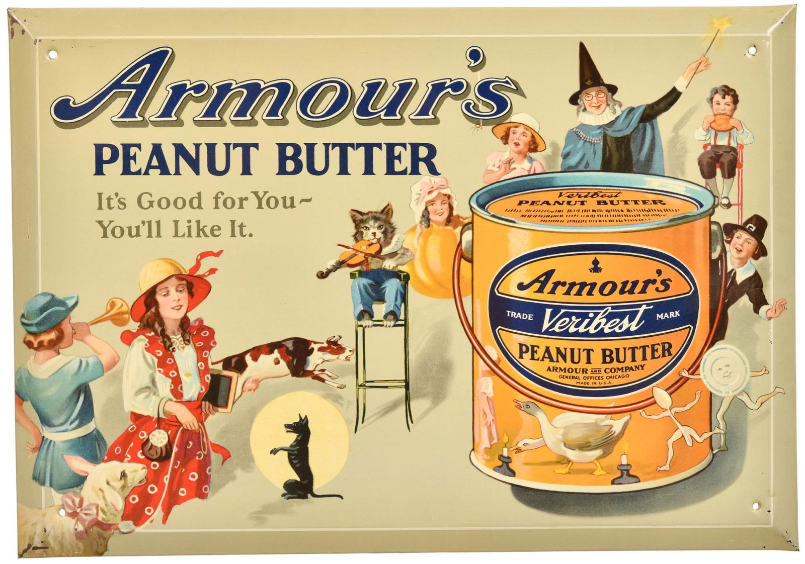 Amour's Peanut Butter Metal Sign (1 of 2)