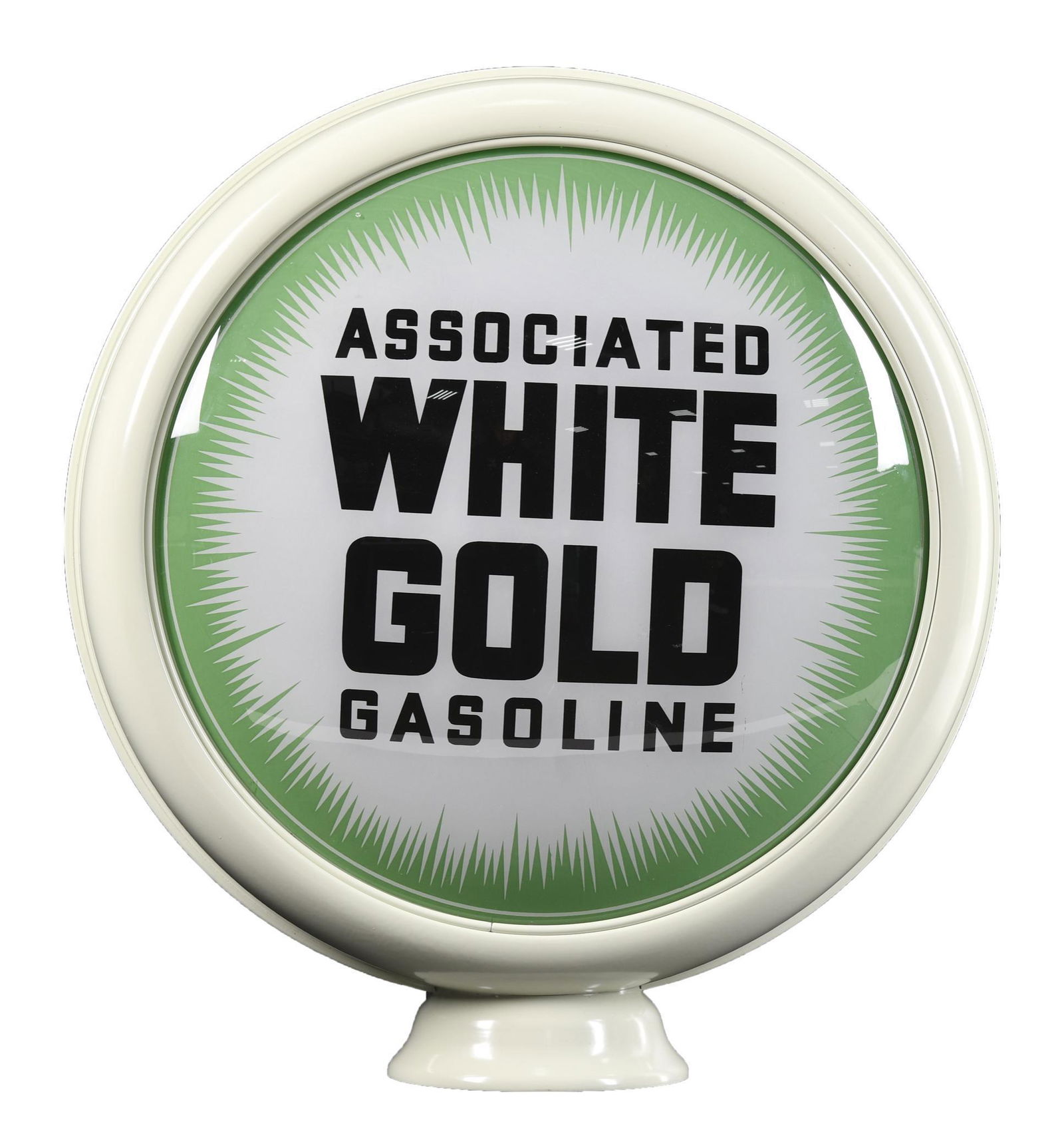 Associated White Gold Gasoline 15" Single Globe Lens (1 of 2)
