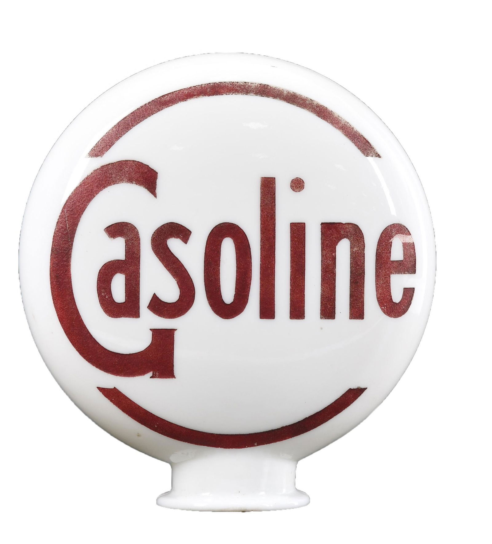 Gasoline OPE Milk Glass Globe Body (1 of 2)