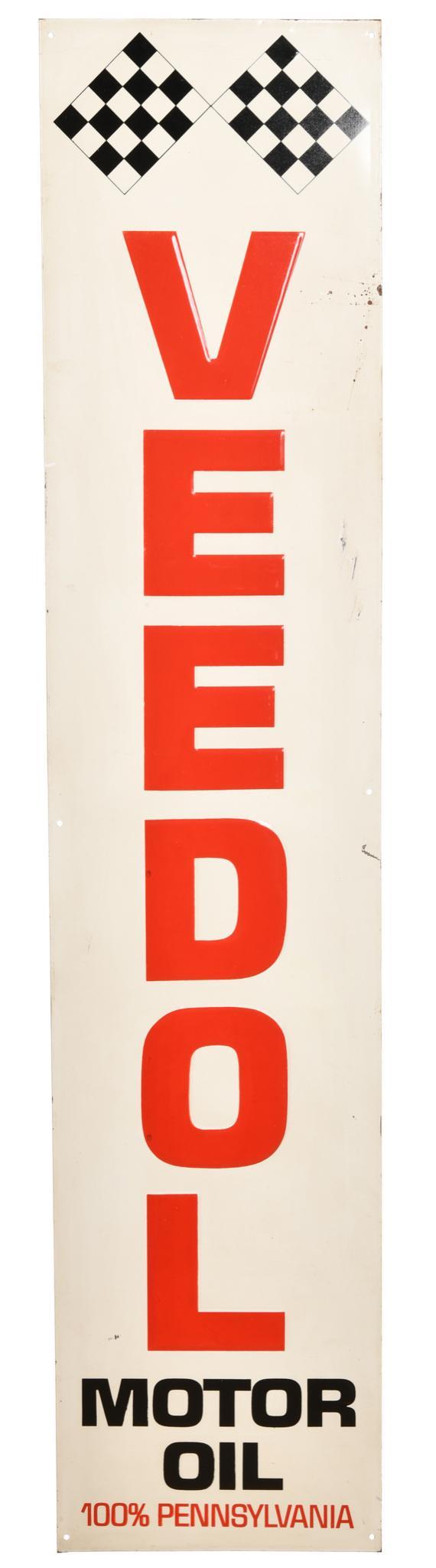Veedol Motor Oil "100% Pennsylvania" Metal Sign (1 of 2)