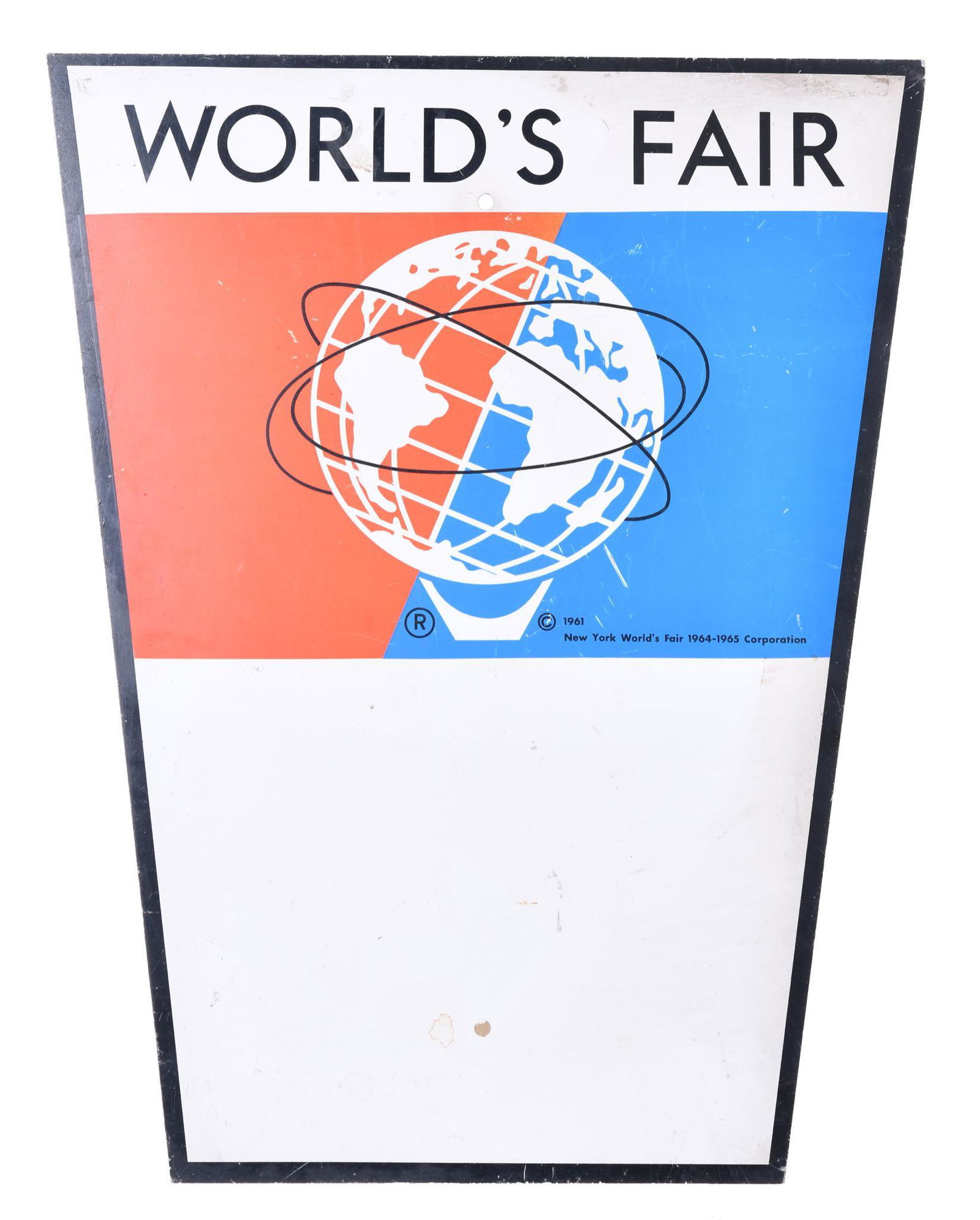 World's Fair New York w/Logo Metal Sign, (1 of 2)