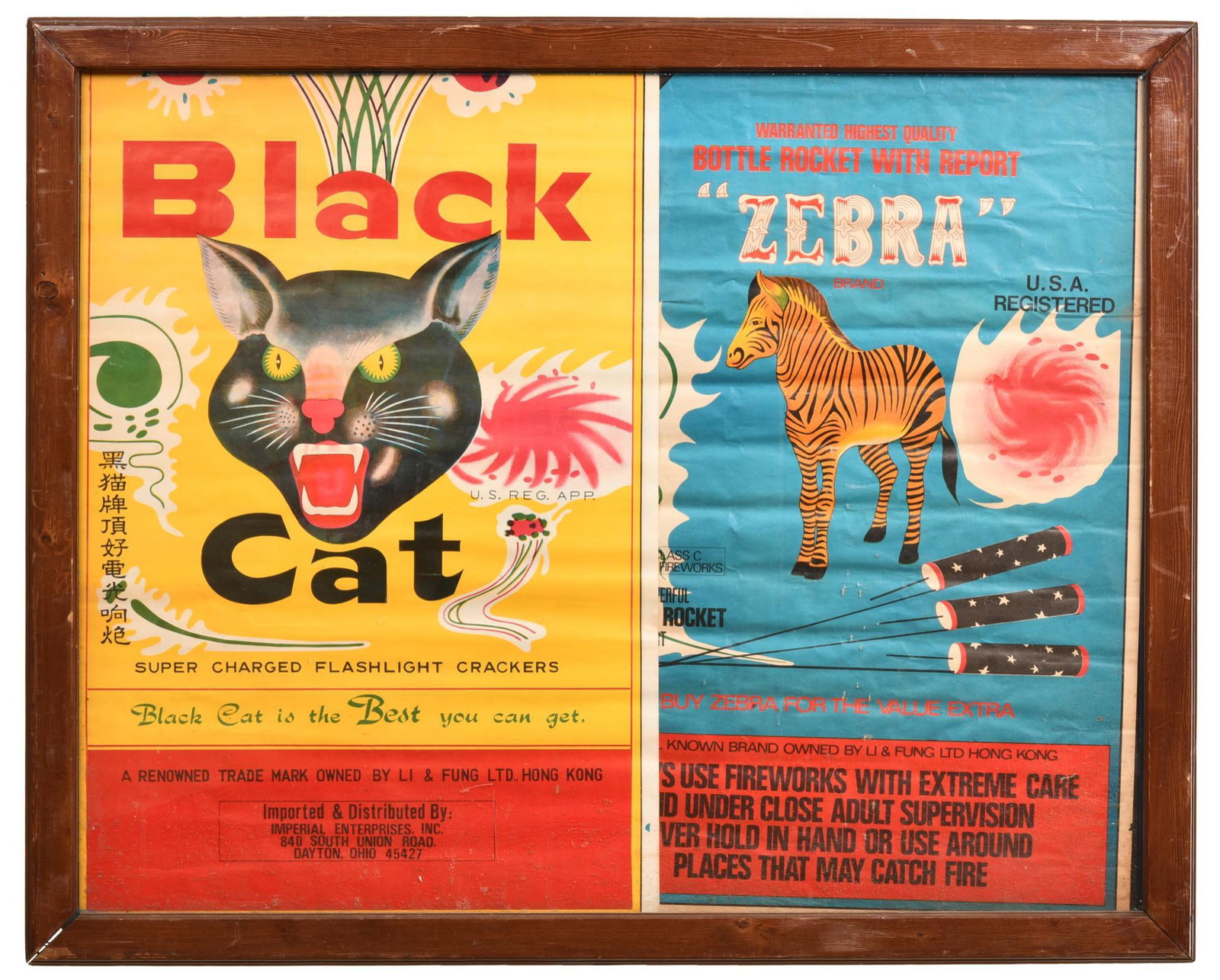 Black Cat & Zebra Fireworks Posters