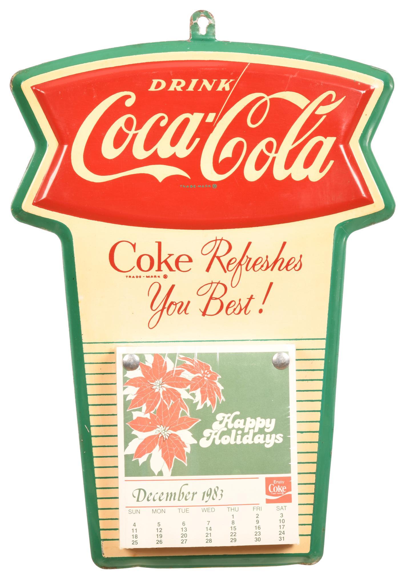 Drink Coca-Cola Fish Tail Logo Calendar Holder (1 of 2)