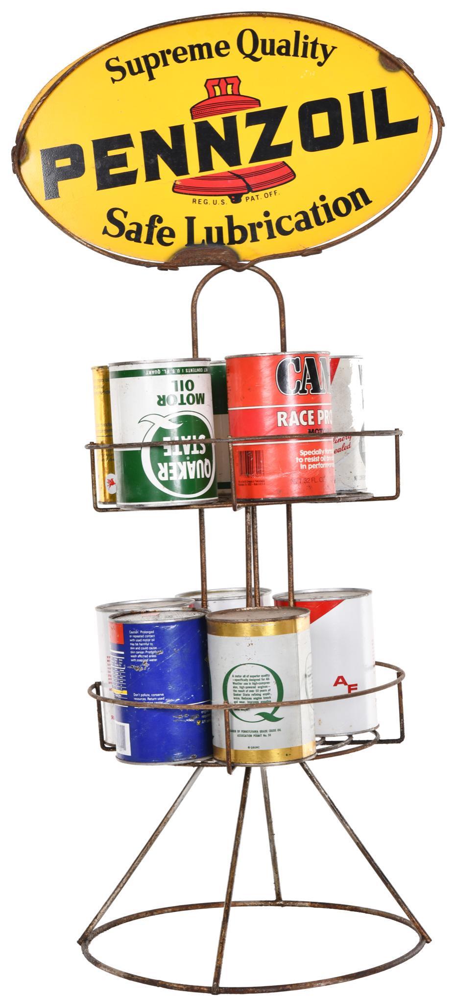 Pennzoil Motor Oil Quart Can Rack (1 of 2)