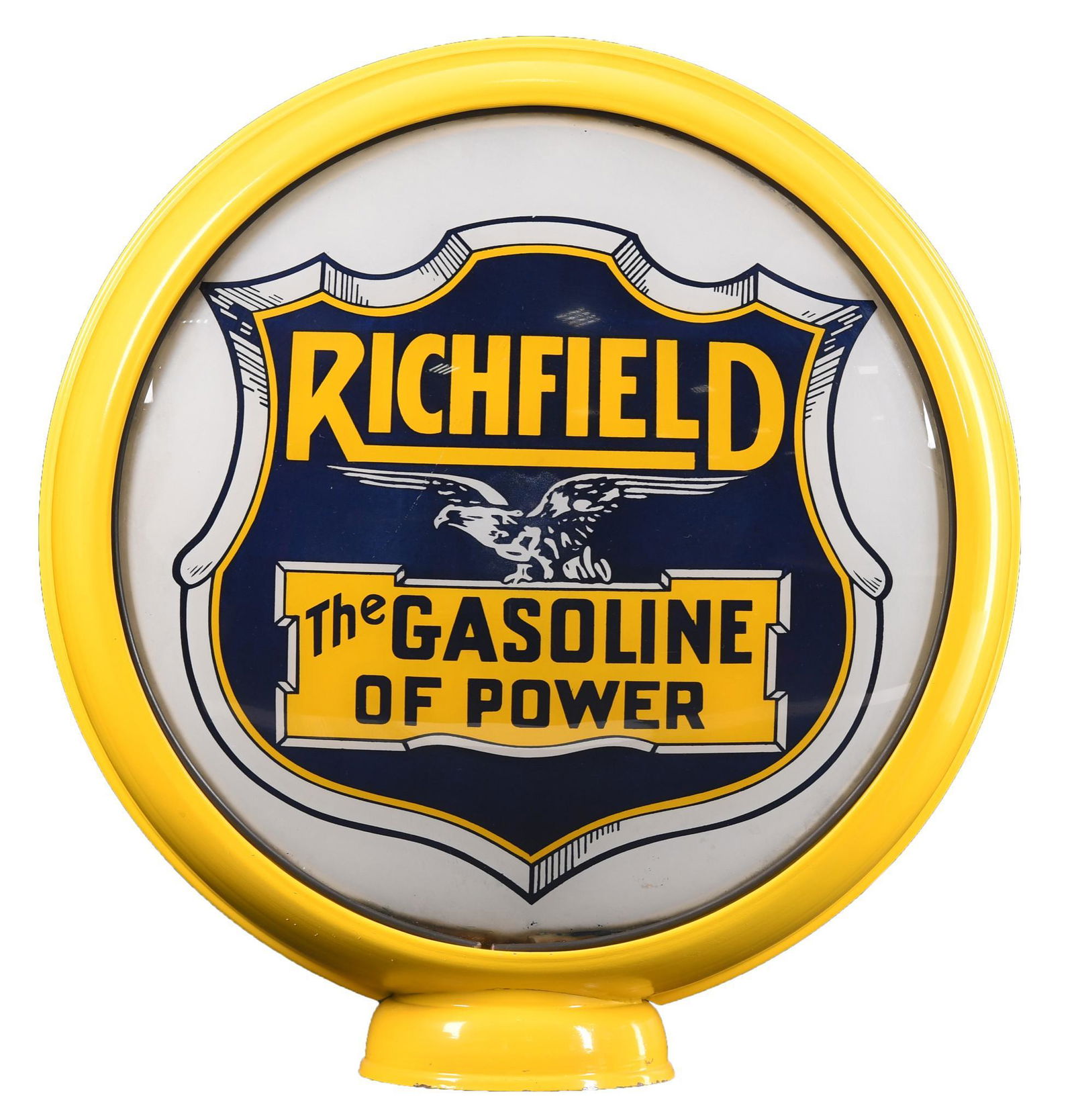 Richfield "The Gasoline of Power" 15" Globe Lenses (1 of 2)
