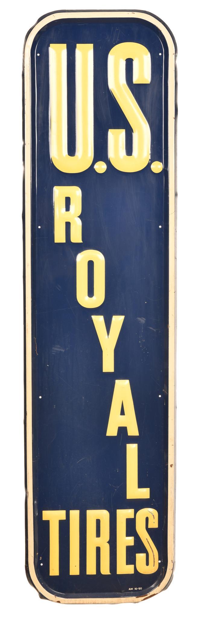 U.S. Royal Tires Metal Sign (1 of 2)