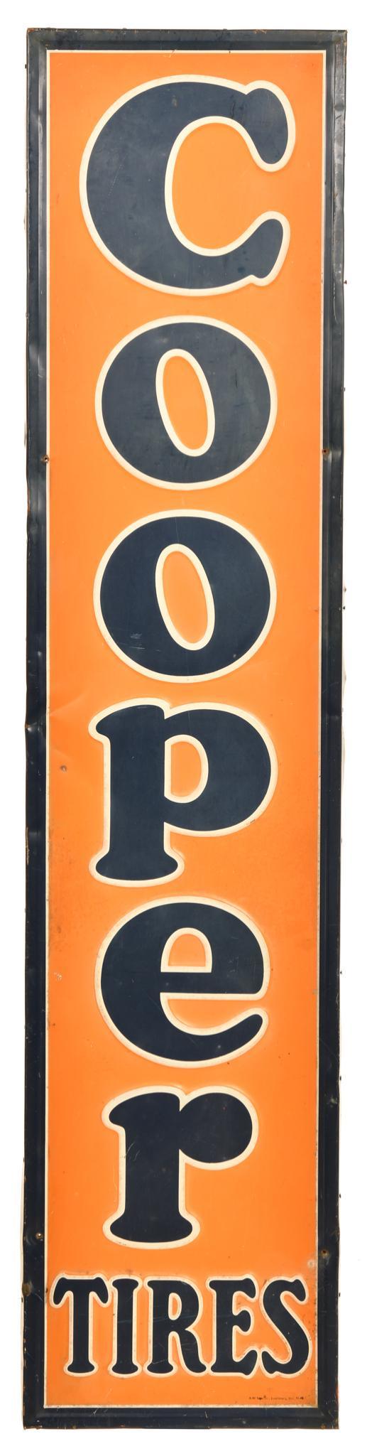 Cooper Tires w/logo Metal Sign (1 of 2)
