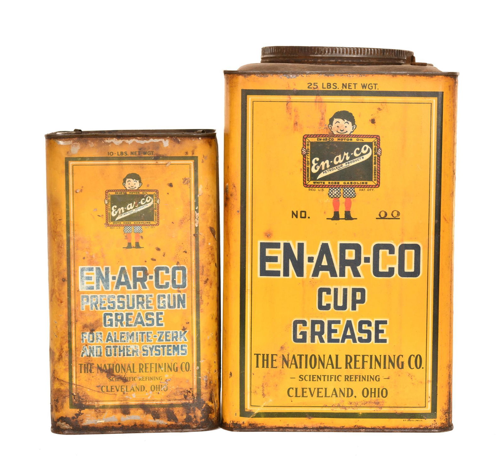 En-Ar-Co Cup Grease Metal Cans (1 of 2)