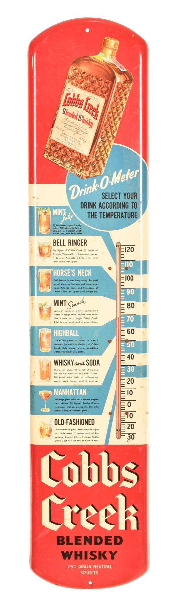 Cobbs Creek Blended Whisky Metal Thermometer (1 of 2)