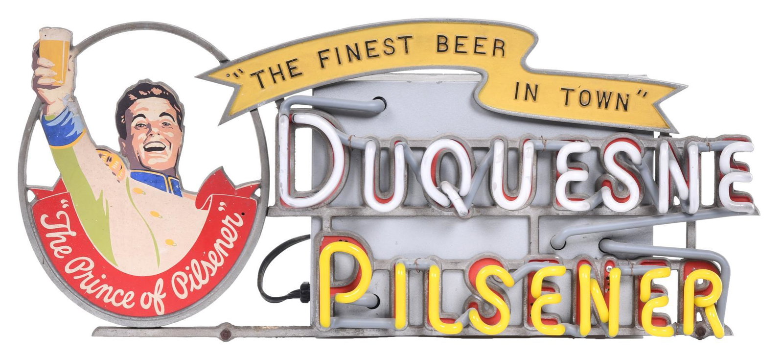 Duquesne Pilsener "The Finest Beer in Town" Neon Sign (1 of 2)