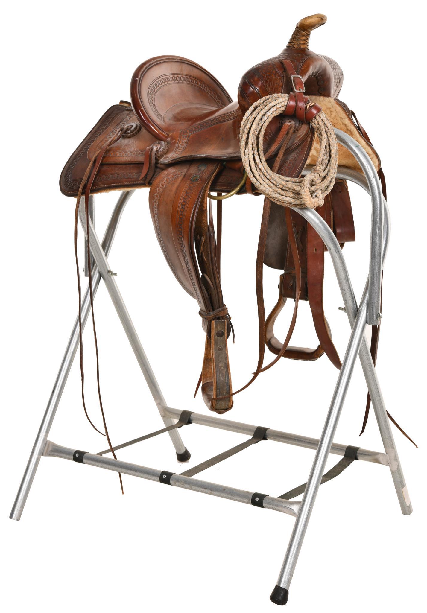 Connolly Bros. Billings Mont. Leather Roping Saddle (1 of 3)