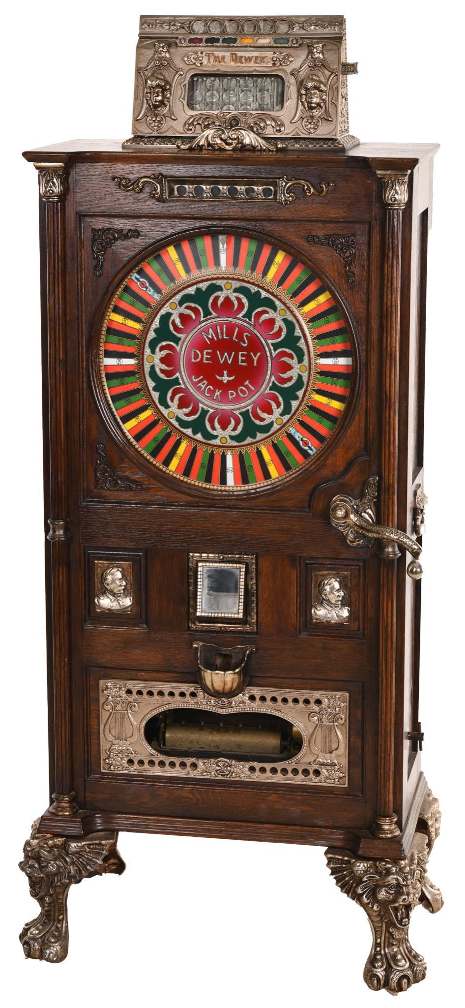Mills Dewey "The Dewey" 5 Cent Upright Slot Machine (1 of 4)
