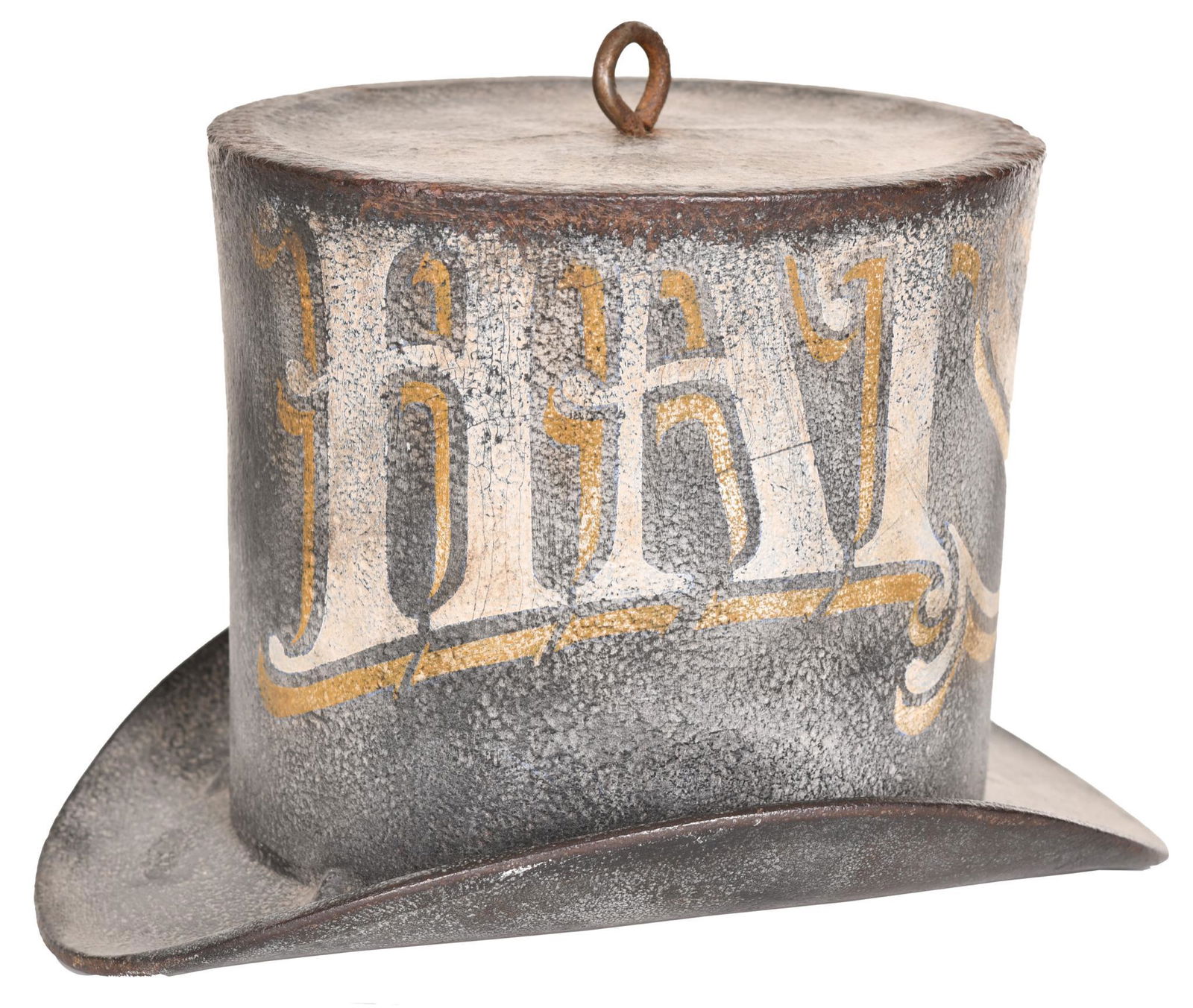For Auction Cast Iron Top Hat Trade Sign (0138) on Mar 20, 2021