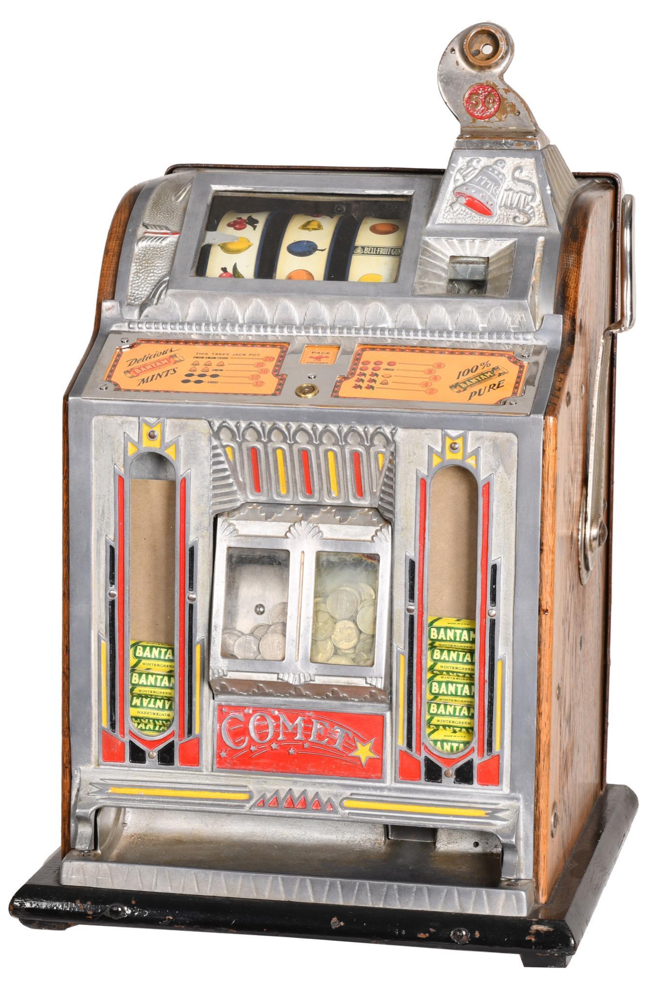 Pace Comet 5 Cent Slot Machine With Mint Vendors (1 of 4)