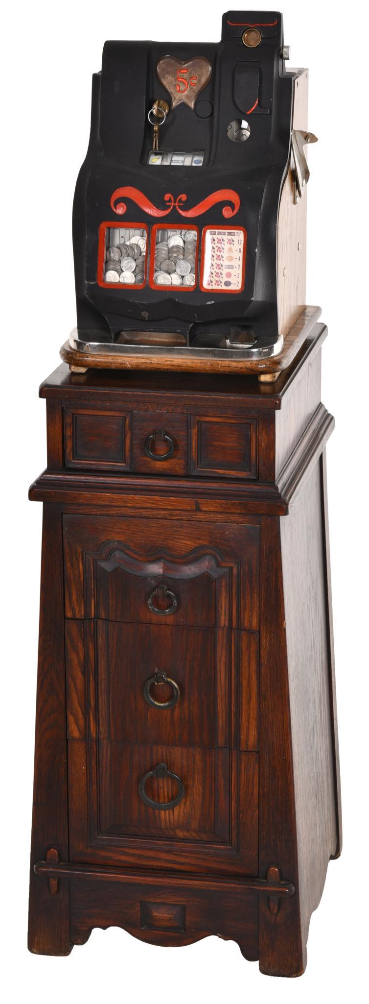 Mills 5 Cent Miniture QT "Sweetheart" With Double Front (1 of 4)