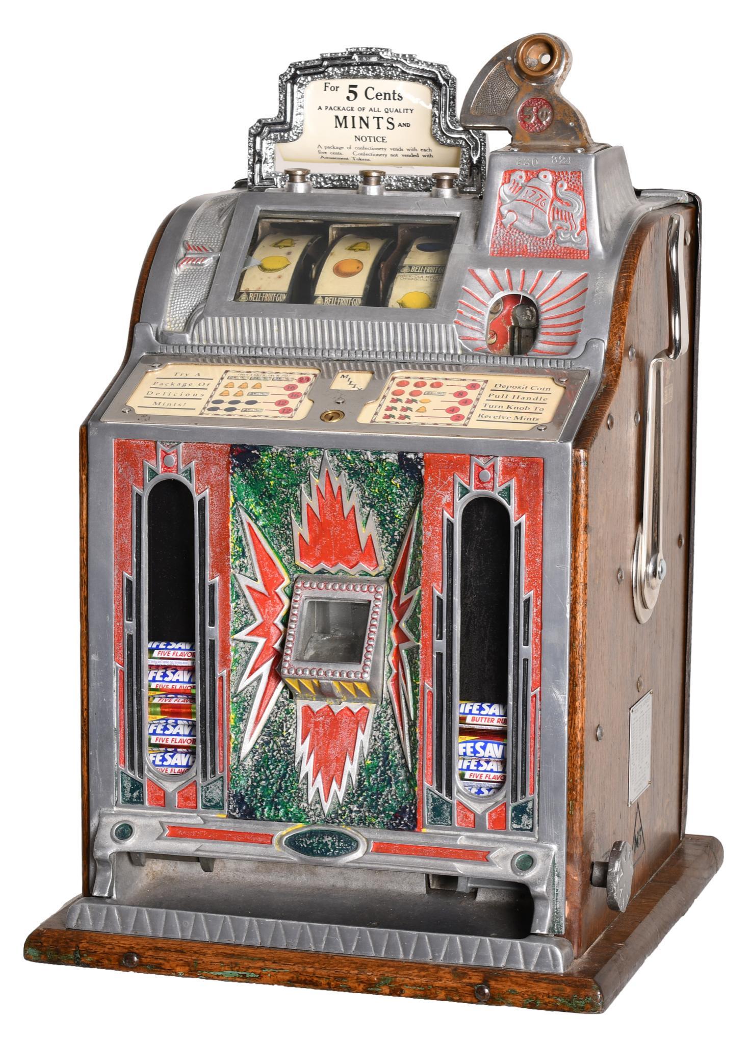 Mills 5 Cent Burst With Mint Vendors (1 of 4)