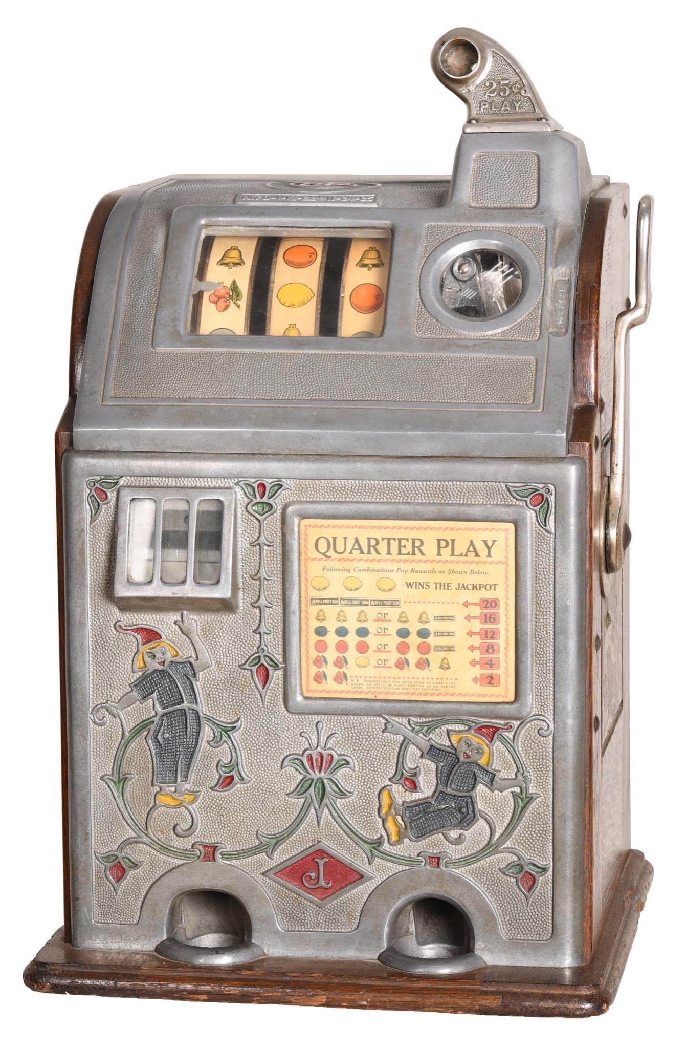 Jennings Jackpot Dutch Boy 5 Cent Slot Machine (1 of 4)