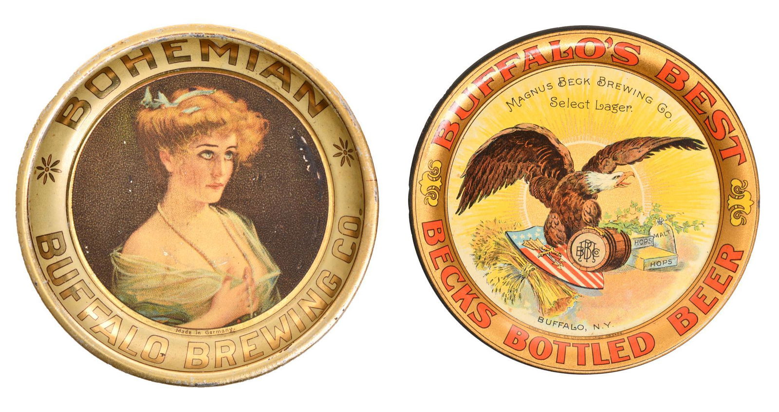 Buffalo Brewing Becks & Bohemian Tip Trays (1 of 2)