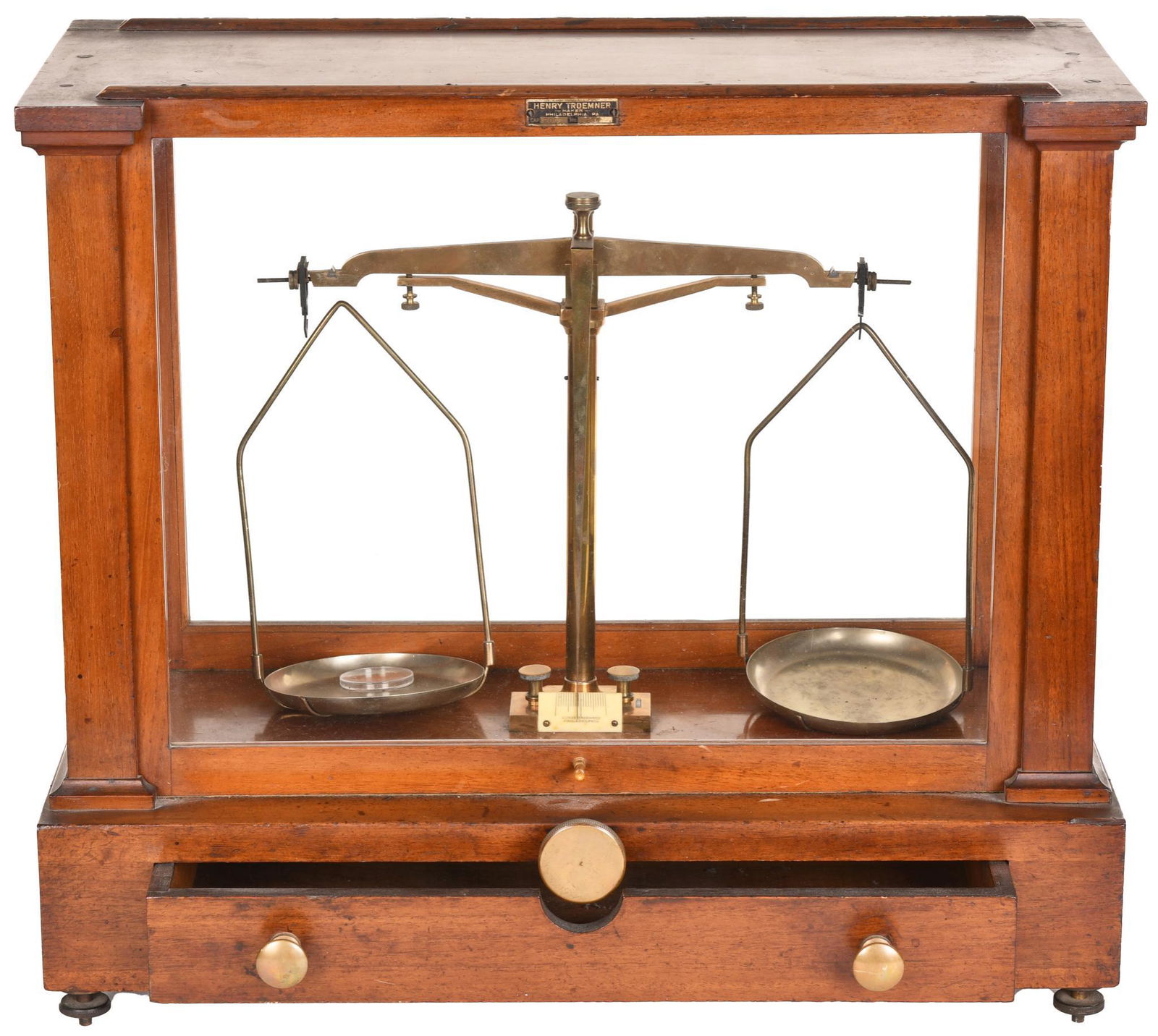 Henry Troemner Scale in Mahogany Case (1 of 2)