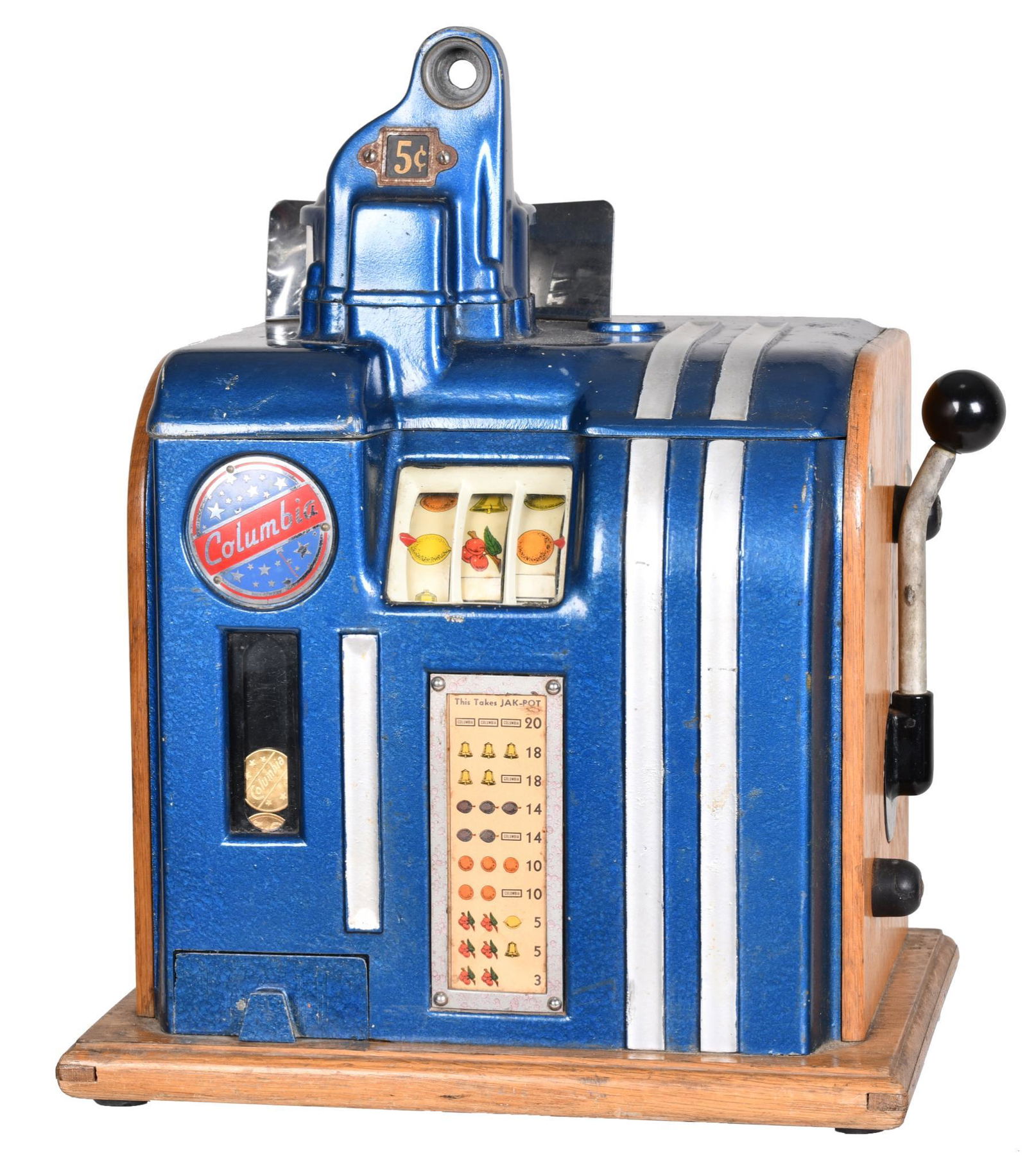 Groetchen Columbia 5 Cent Slot Machine (1 of 4)