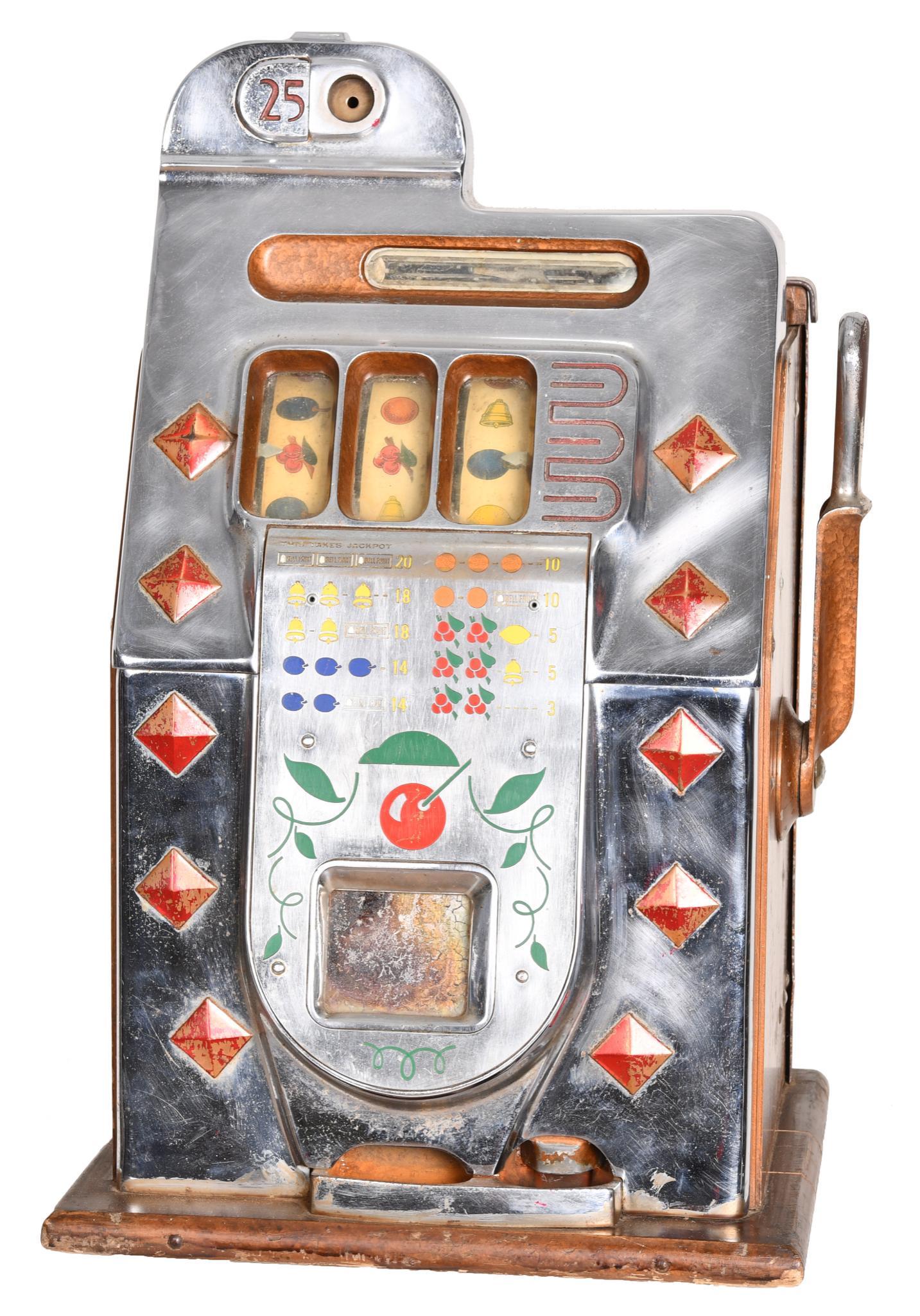 Mills 25 Cent Diamond Front Slot Machine (1 of 4)