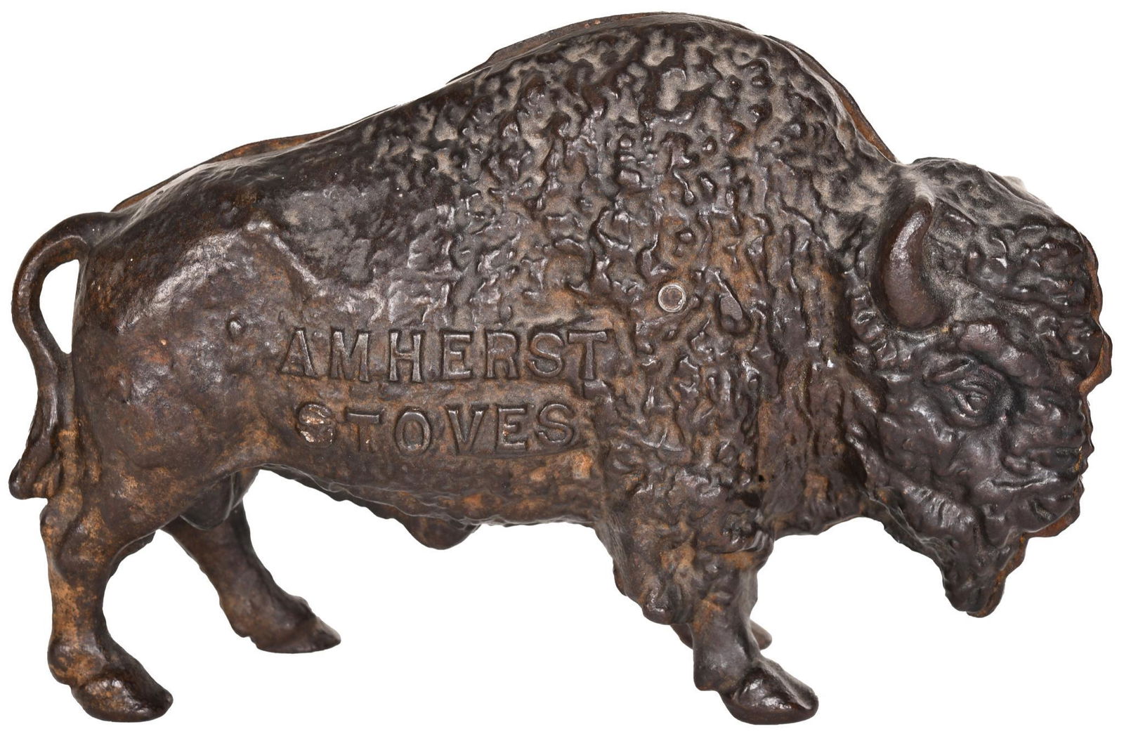 Amherst Stoves Cast Iron Buffalo Still Bank (1 of 2)