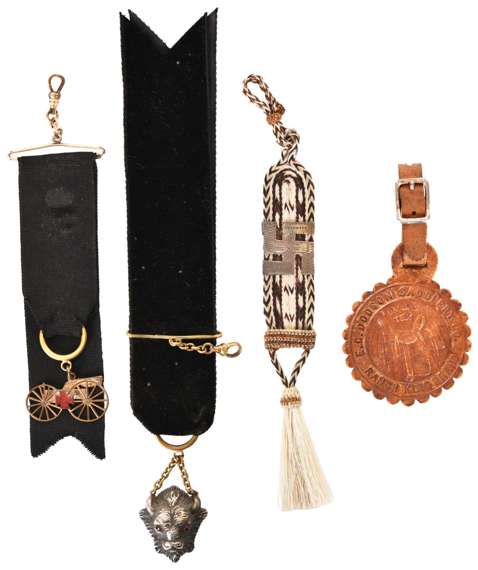 Lot Of 4 Watch Fobs & Medals (1 of 1)