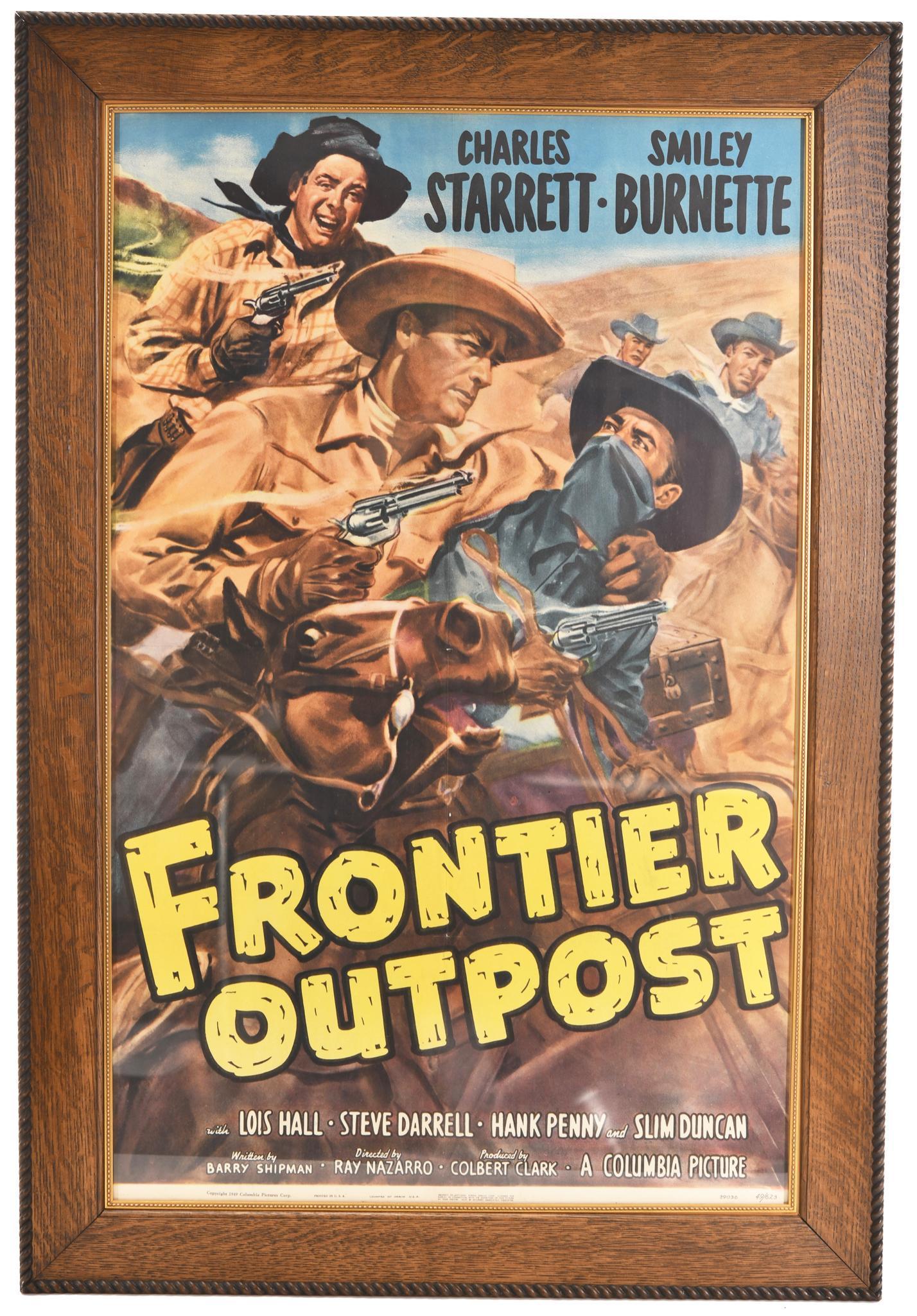 1949 Frontier Outpost Western Movie Poster (1 of 2)