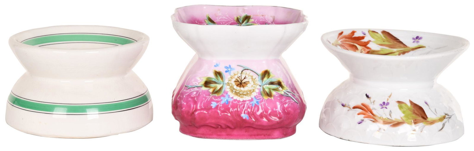 3-China Spittoons: All in good condition, 5.5" tall