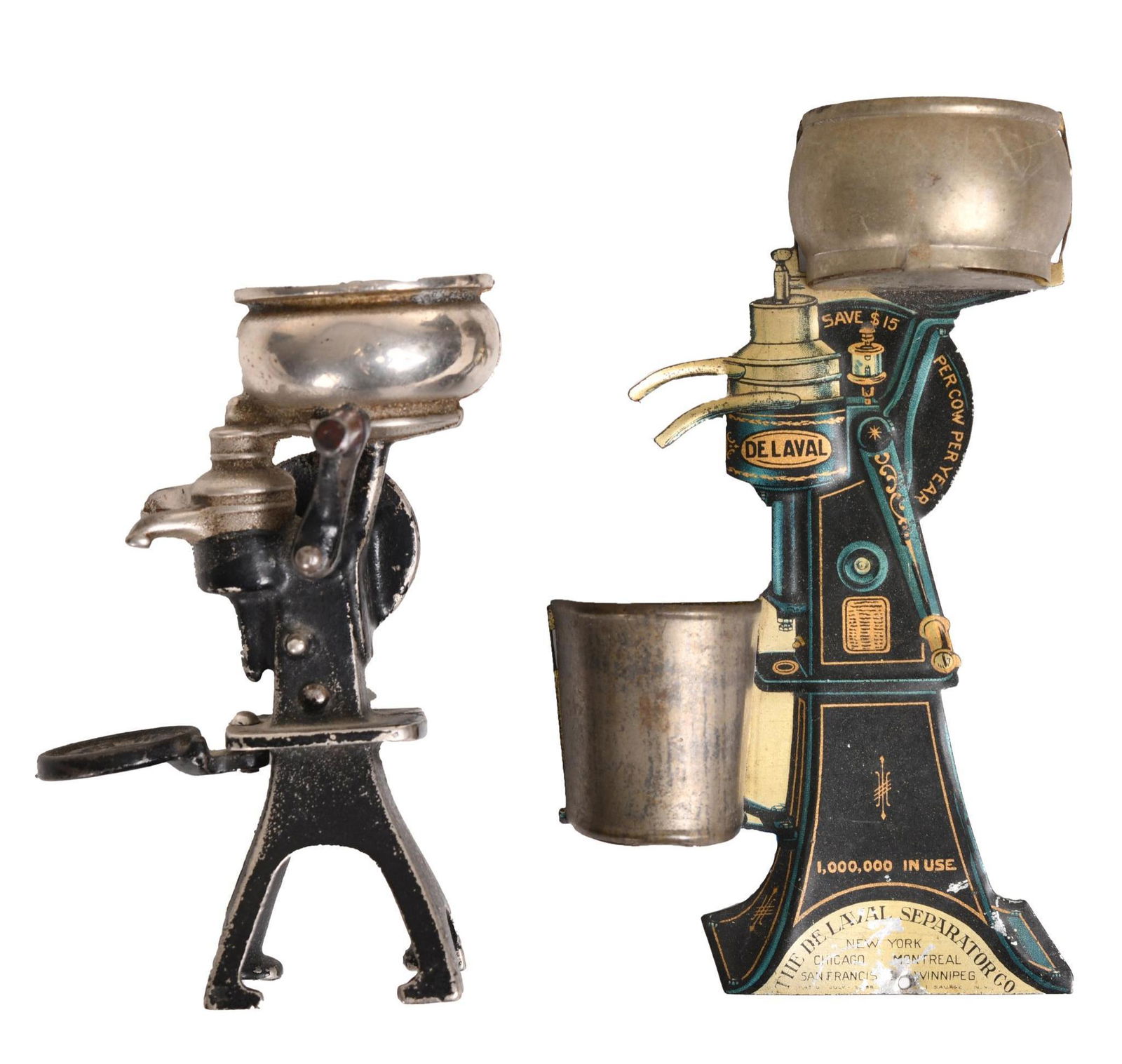 Arcade Toy & DeLaval Tin Match Holder (1 of 2)