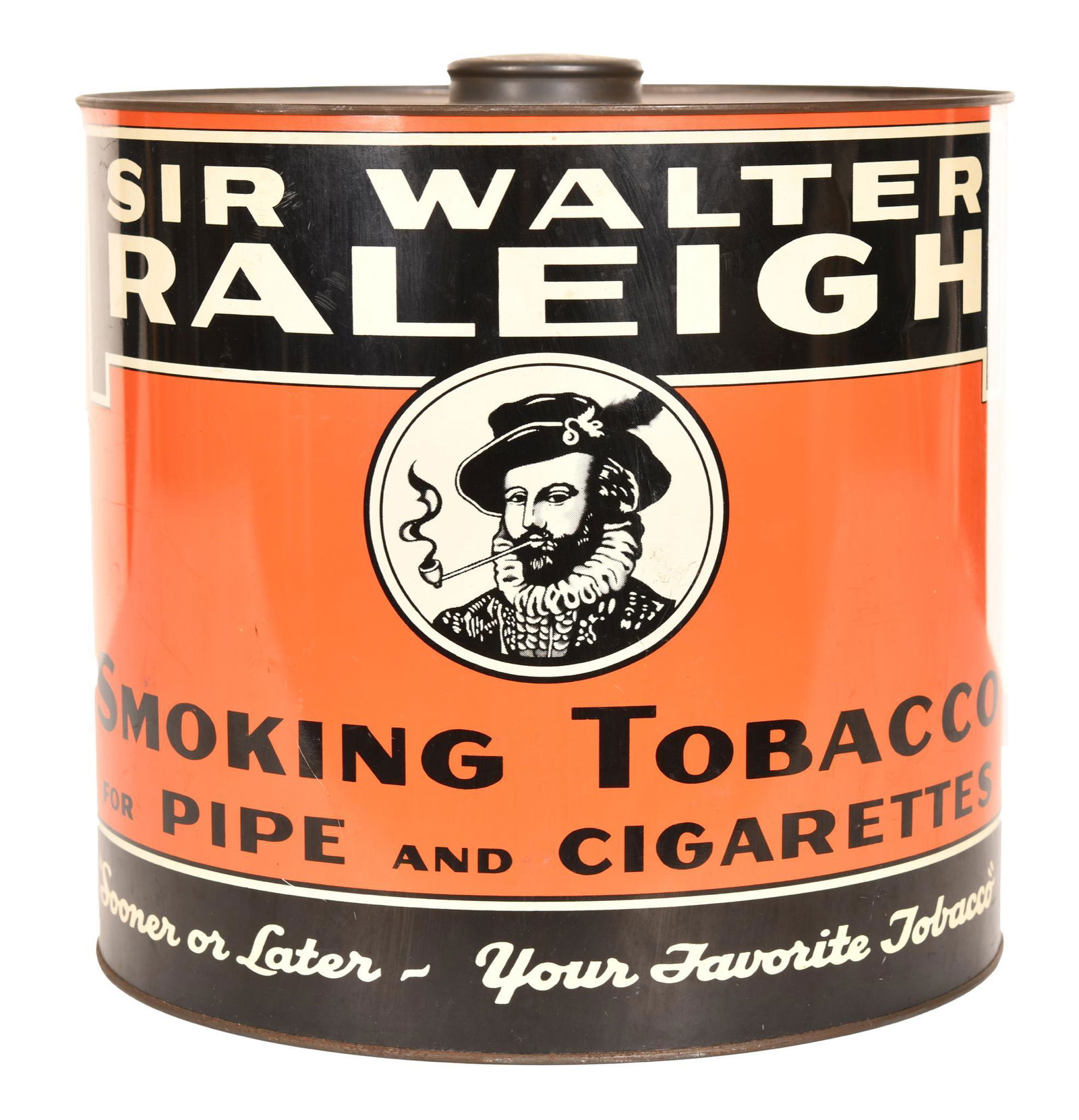 Sir Walter Raleigh Tin Store Counter Store Bin (1 of 2)