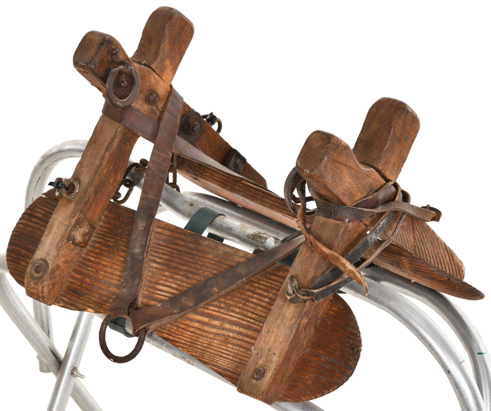 Wooden Mule Back Pack Rack (1 of 2)