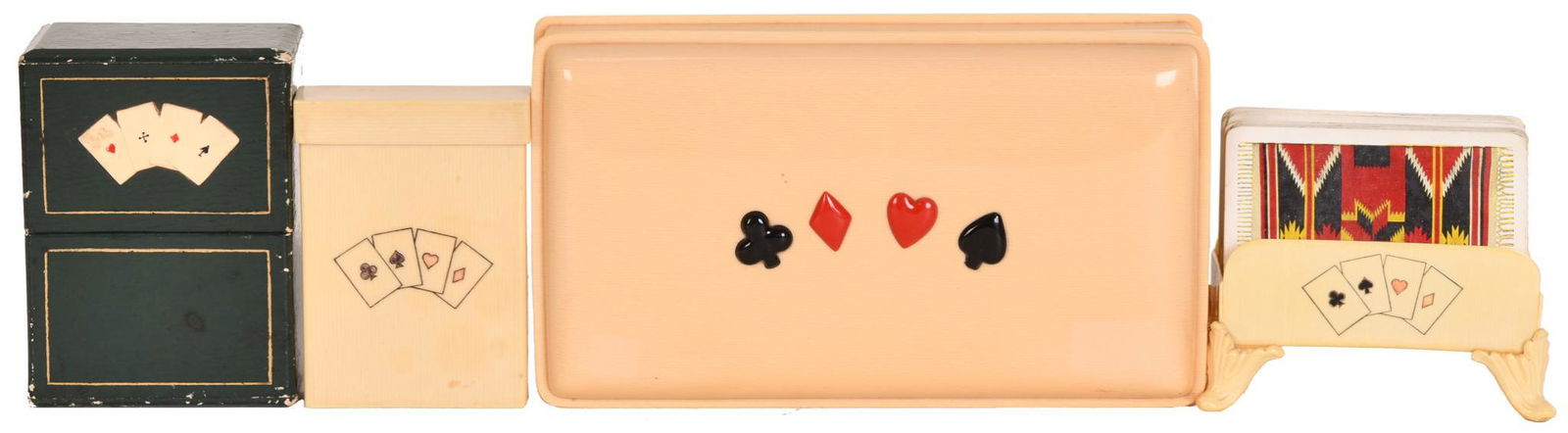 Celluloid Playing Card Boxes and Stands (1 of 2)