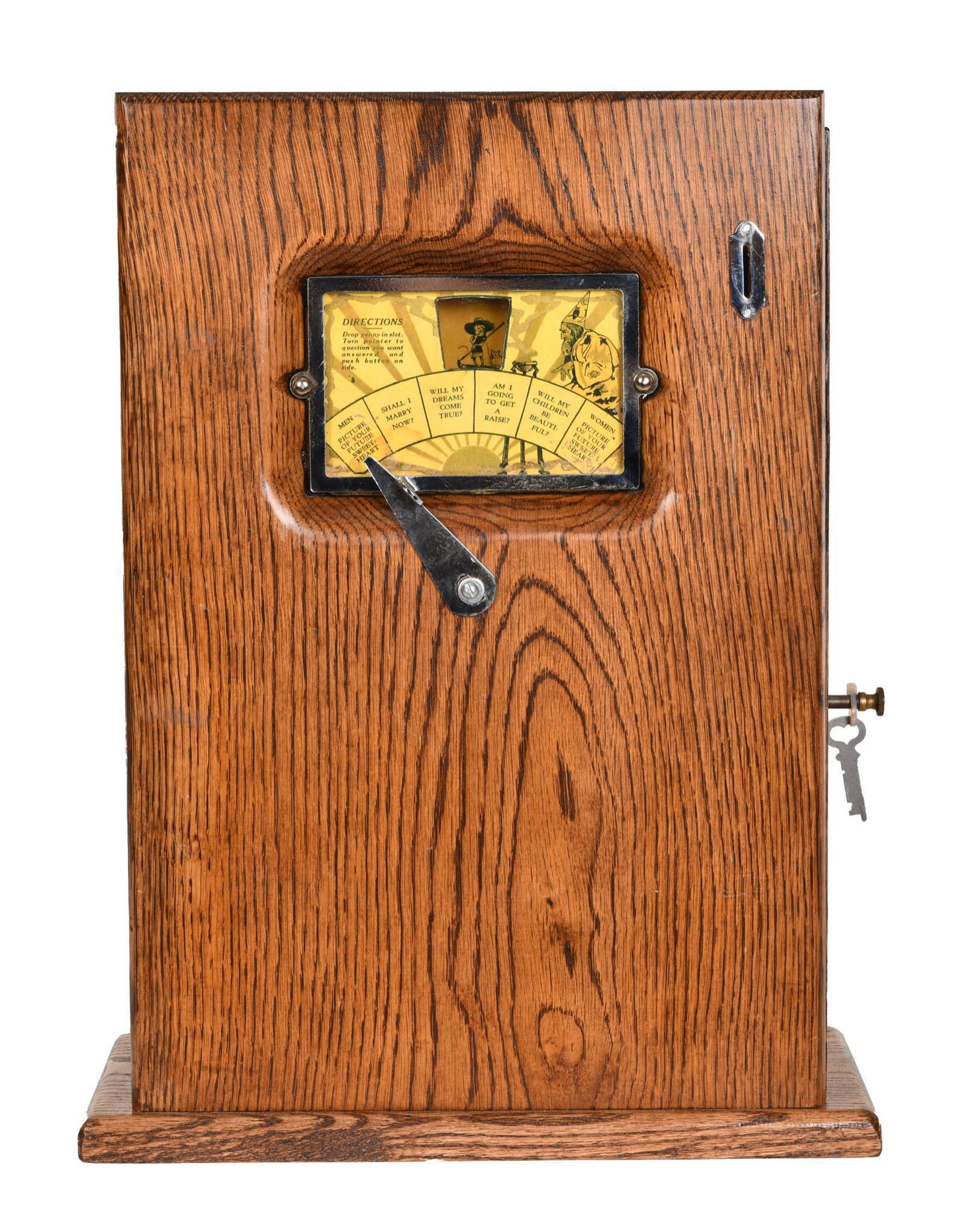 Wood Case Fortune Telling Coin-Op Machine (1 of 4)