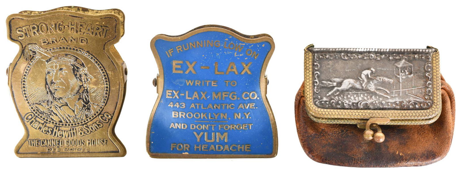 Advertising Metal Clips and Small Coin Purse (1 of 2)