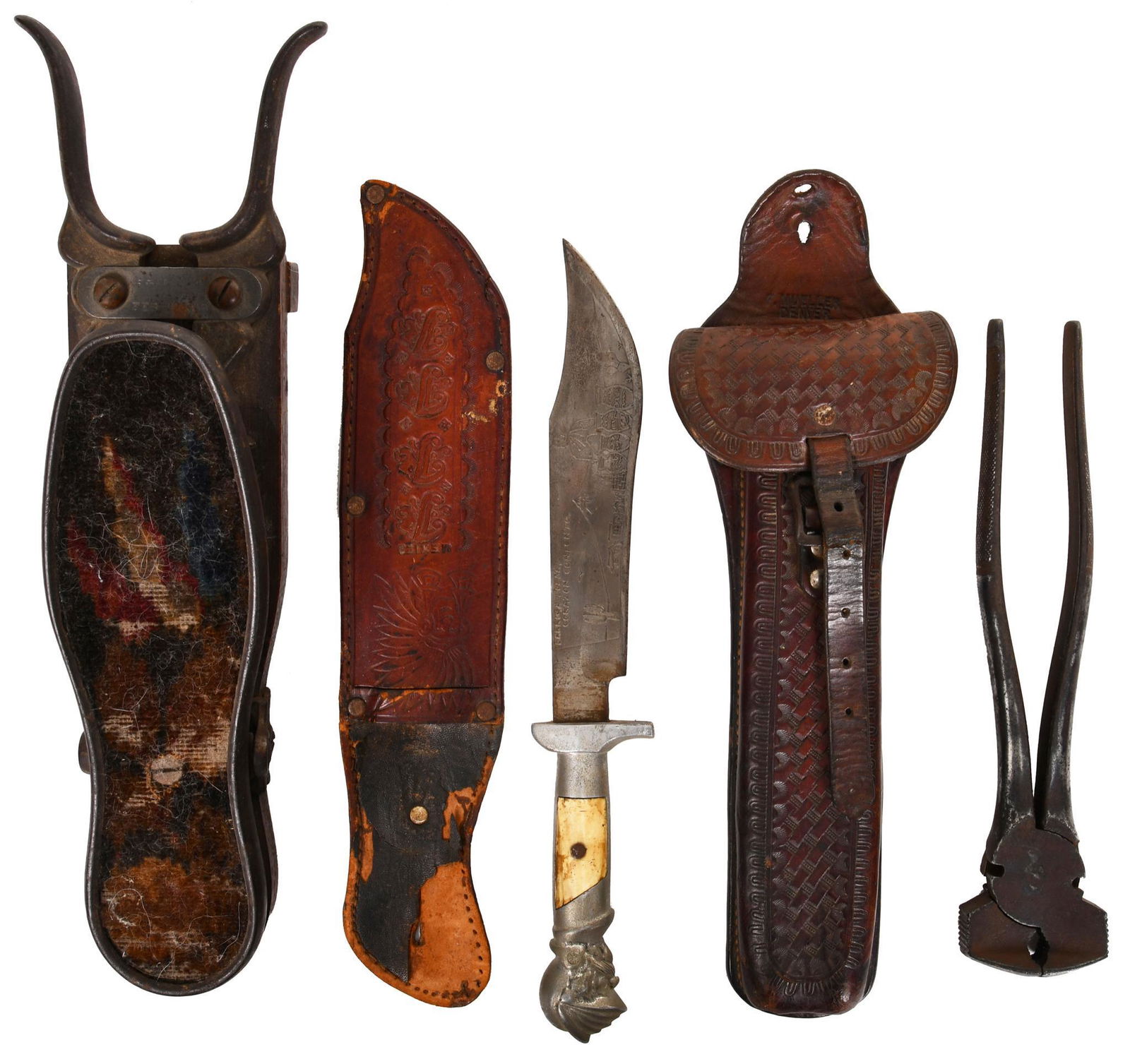 Lot Of Misc. Fencing Pliers Knife Boot Jack (1 of 2)