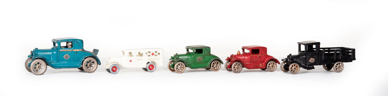 5-Arcade Cast Iron Vehicles (restored) (1 of 2)