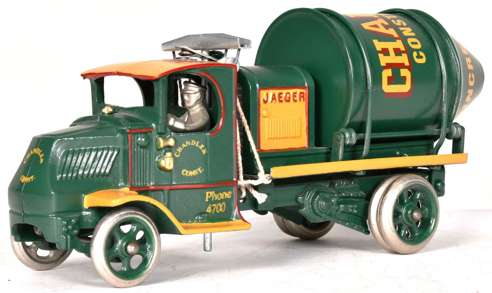 Iron Man Toy Cast Iron Jaeger Cement Mix on Mack Truck (1 of 2)