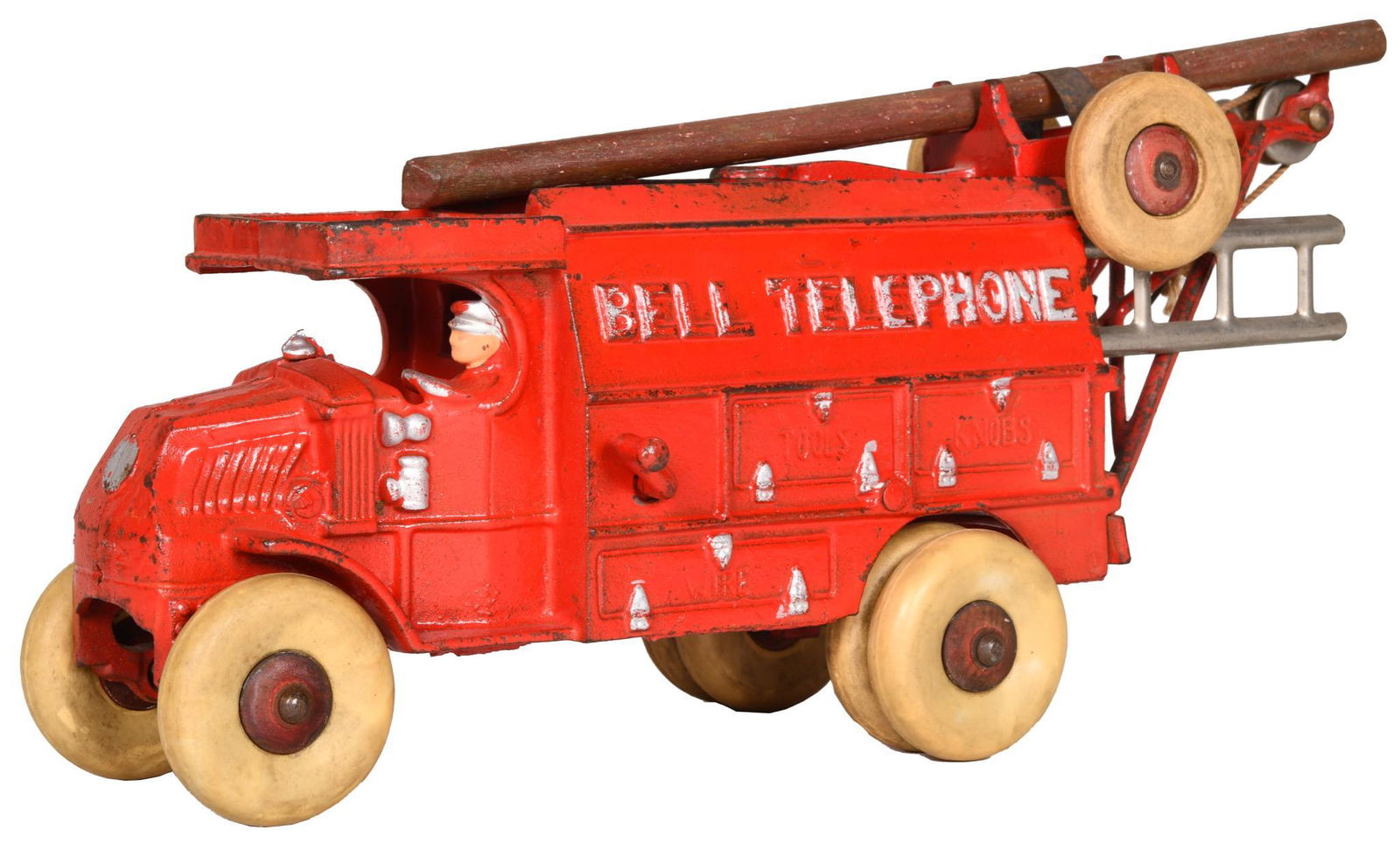 Hubley (Ohio) Bell Telephone Cast Iron Service Truck (1 of 2)