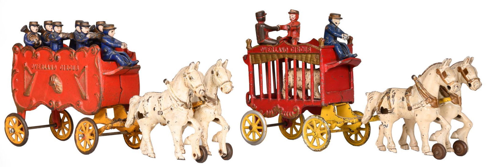 Hubley Cast Iron Overland Circus Band & Polar Bear (1 of 2)