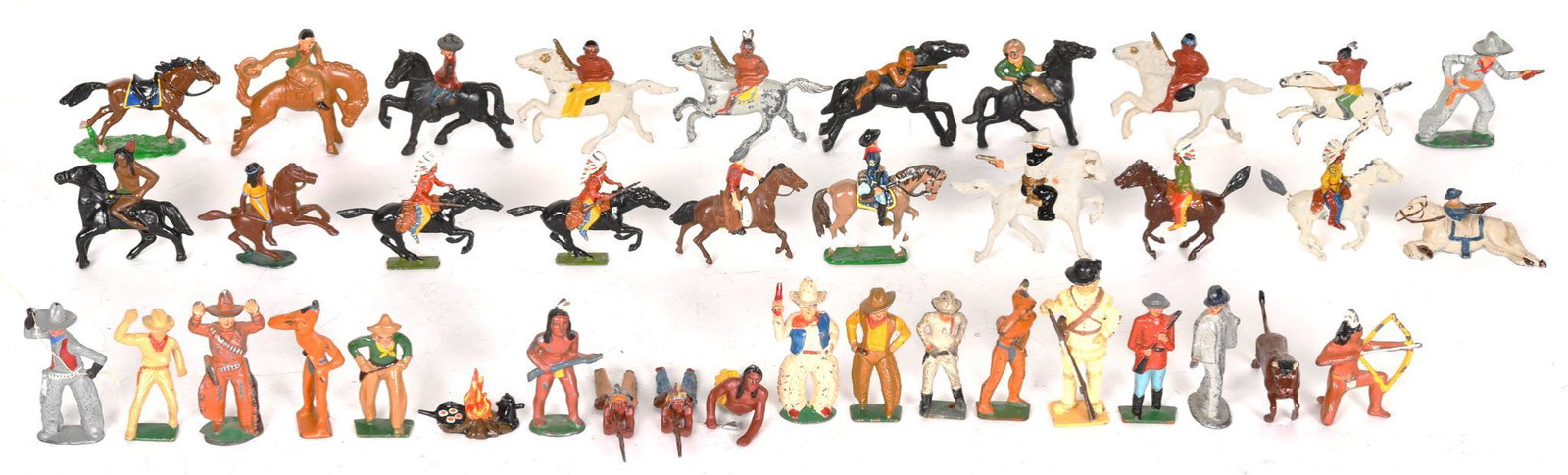 40+ Lead Cowboy & Indian Figurines (1 of 1)