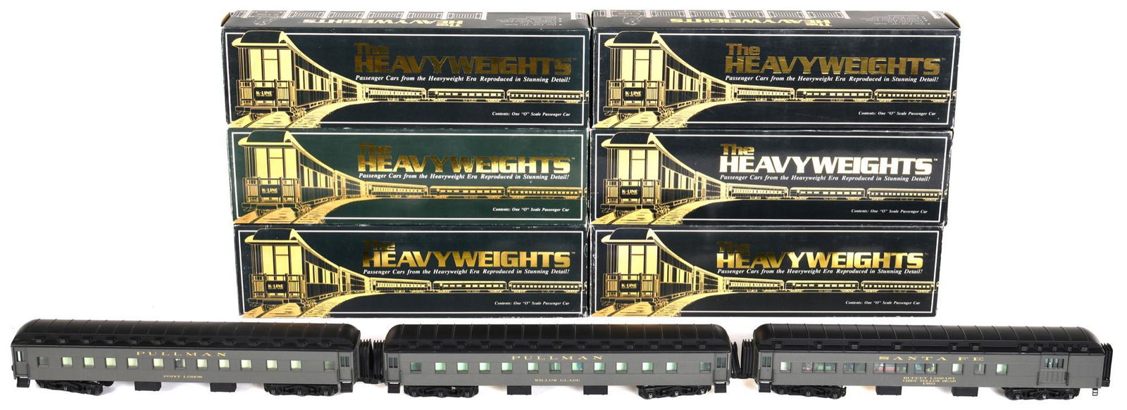 9-O Gauge K-Line "Heavyweights" Passenger Cars (1 of 1)