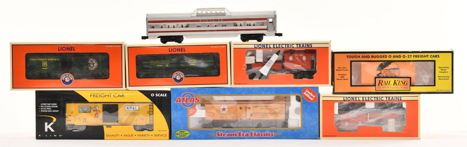 8-O Gauge Lionel, K-Line, Rail King & Atlas Cars (1 of 1)