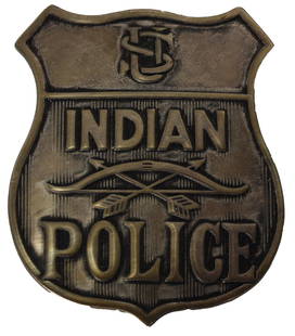 Indian Police Su Metal Badge