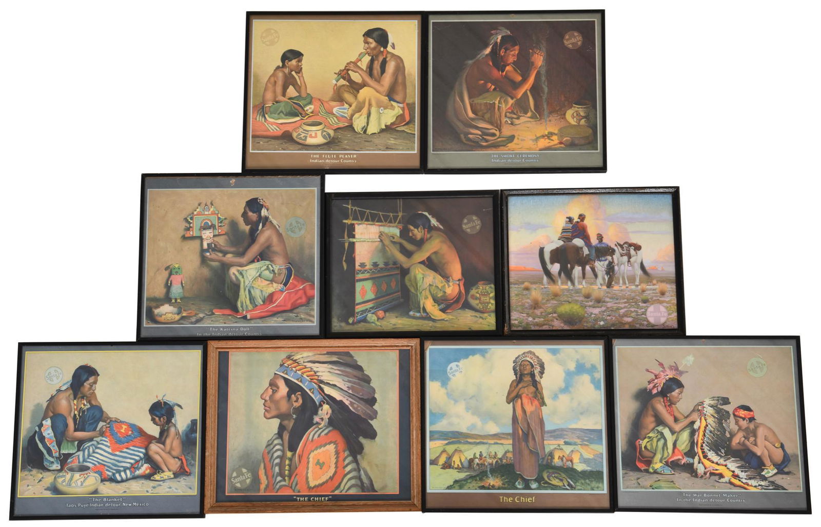 7-Santa Fe Railroad Calendar Tops (1 of 1)