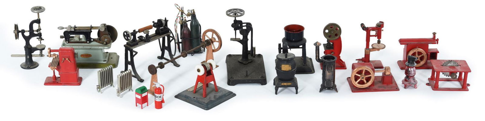 Box lot of Machine Shop Tools & Line Shaft (1 of 1)