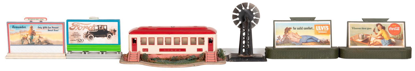 Lionel Diner #442 and Windmill & 4-Roadside Bill Boards (1 of 1)